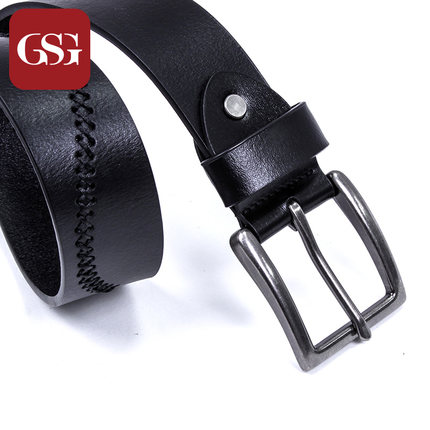 GSG男士針扣粗獷手工藝術真皮皮帶